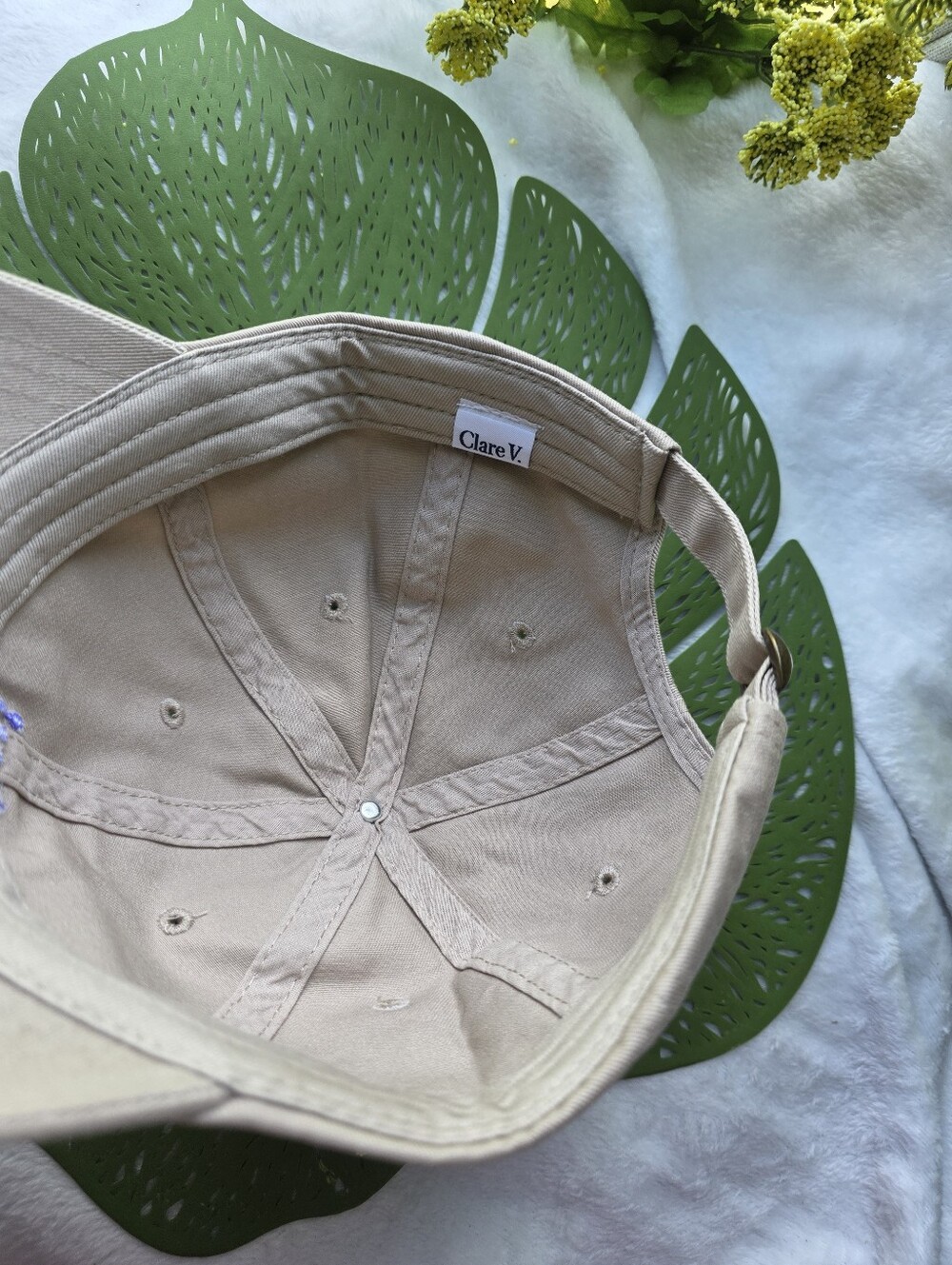 Clare V 'Oui' Baseball Hat - Unisex - Picture 8 of 8